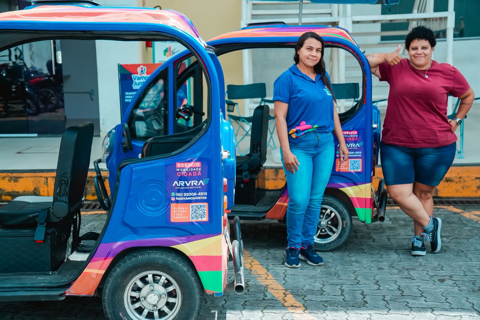 Triciclos elétricos do projeto Vamos Juntos